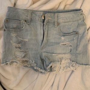 American eagle jean shorts size 0